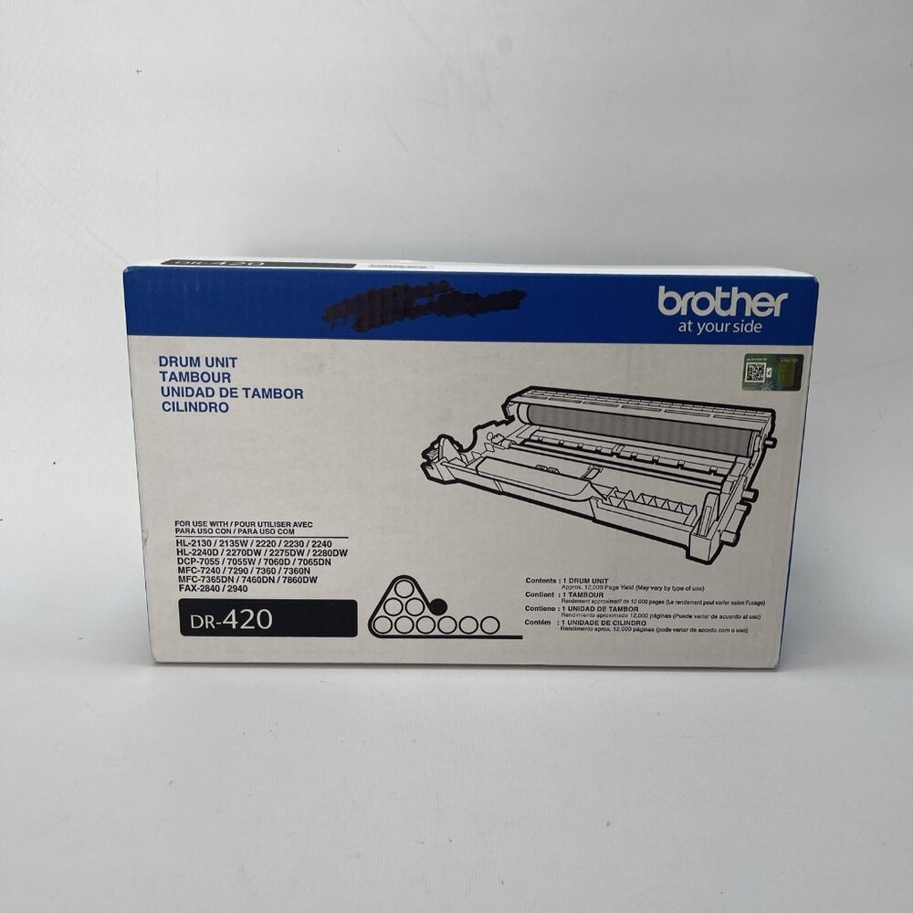 Genuine Brother DR-420 / DR420 Drum Unit New Factory Seal Printer Part